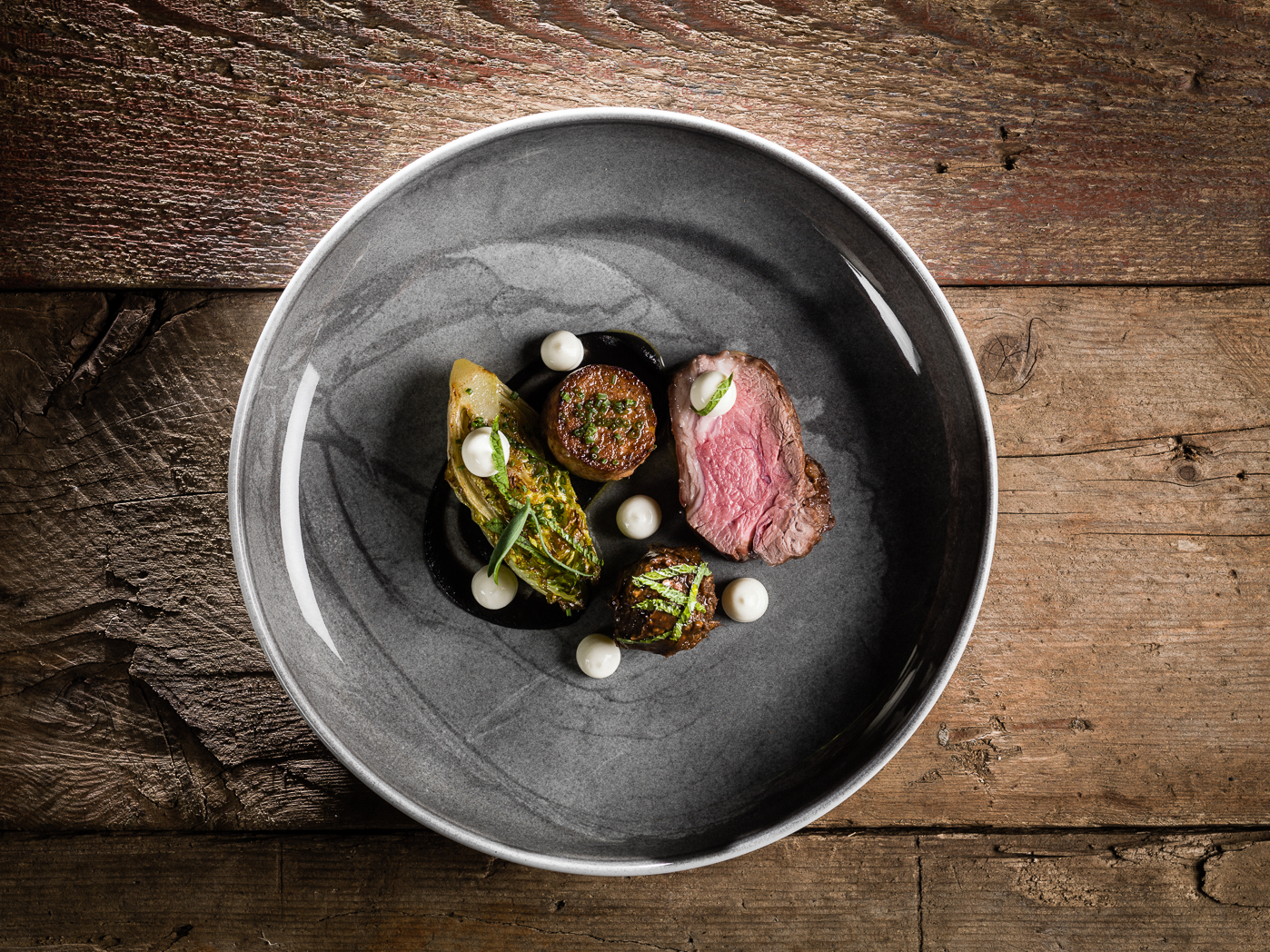 Steven Smith Loin and Kofta of Lamb BBQ Aubergine Miso Mint Yoghurt - G&G Goodfellows