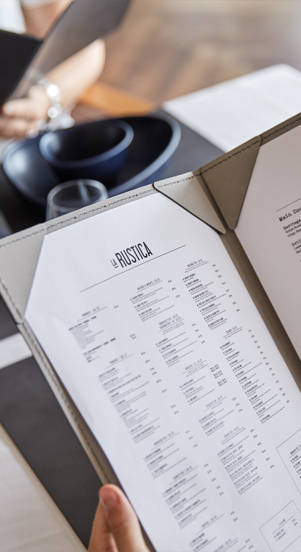 Leather Menus