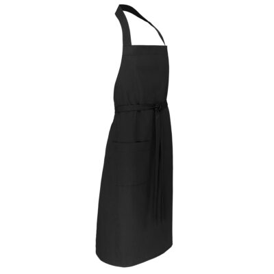 Bibbed Poly Cotton Apron- Black