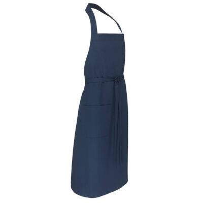 Bibbed Poly Cotton Apron- French Navy