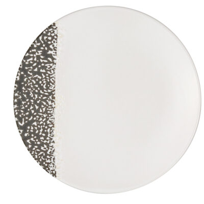 Dentelle Charger Plate 30cm- White/Black