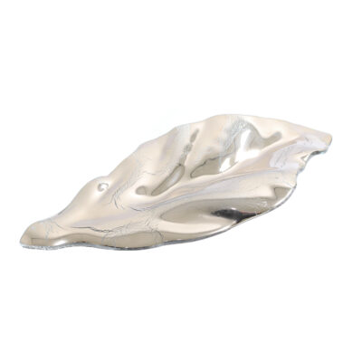 Metallic Leaf Fruit Plate 39x17.5x3cm(h)
