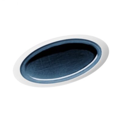 Oval Plate 33.5cm - Blue Silent