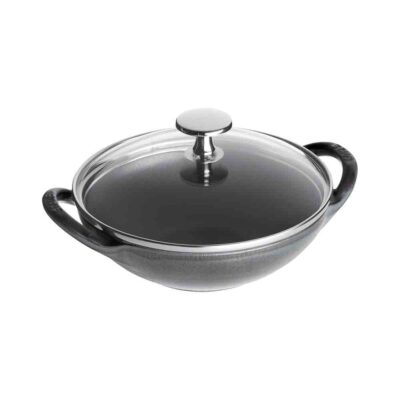 Baby Wok with Glass Lid 16cm Graphite