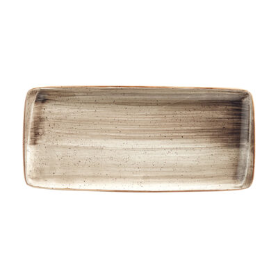 34x16cm Rectangular Plate -Terrain Brown