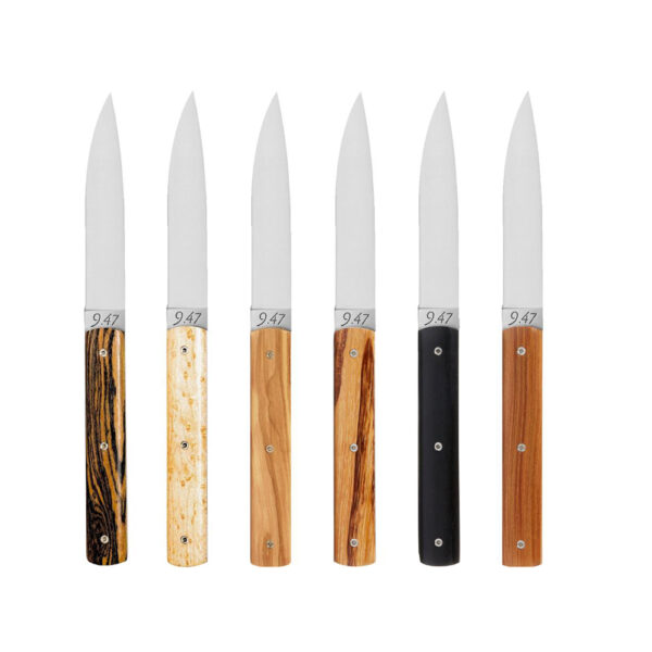 9.47 Knife - Mixed Wood (Set 6)
