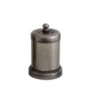 aged silver plated brass salt mill 90mm p14200 10013 image - G&G Goodfellows