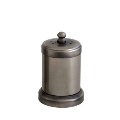Aged Silver Plated Brass Salt Mill 90mm