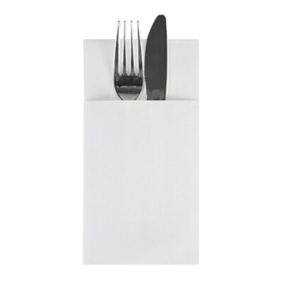 Airlaid White Cutlery Pocket (PK1000)