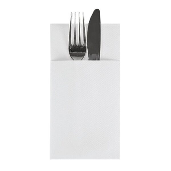 Airlaid White Cutlery Pocket (PK1000)