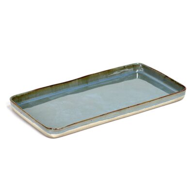 ALG Rect Plate 37.3x18cm - Smokey Blue
