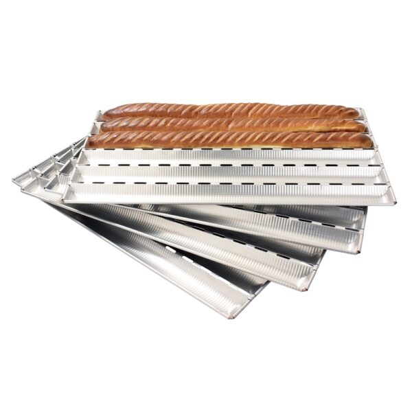 Alumunium Baguette Bread Sheet -5 Tray