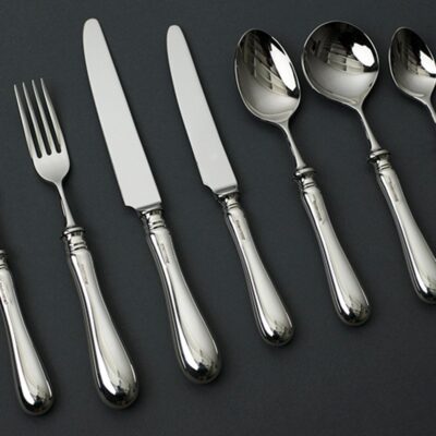Baguette Silver Plated Dessert Fork