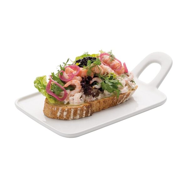 Base Oblong Plate W/Hdle 28x18x5cm