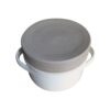 basic casserole large w o knob ivory p886 4910 image - G&G Goodfellows