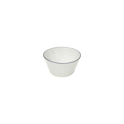 Beja Conical Bowl 14cm - Blue Rim