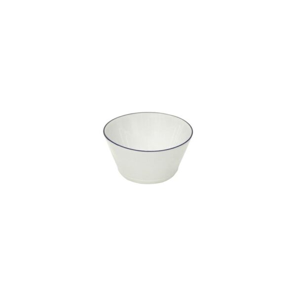 Beja Conical Bowl 14cm - Blue Rim