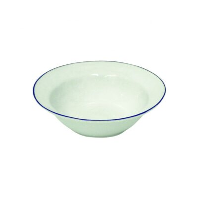 Beja Salad Bowl 30cm - Blue Rim