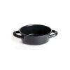 black enamel mini casserole 12x4cm p4842 4334 image - G&G Goodfellows