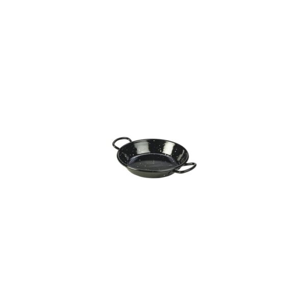 black Enamel Paella Pan 12x2.4cm