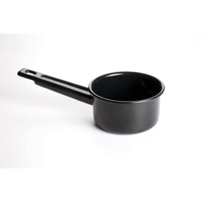 Black Enamel Saucepan 10x6cm