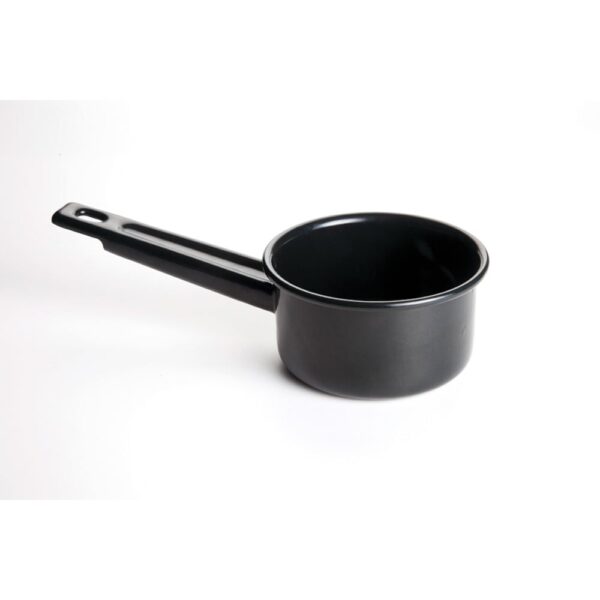 Black Enamel Saucepan 10x6cm