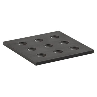 Black Insert w/9 Holes 15.8x15.8cm