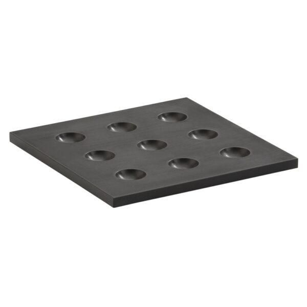 Black Insert w/9 Holes 15.8x15.8cm