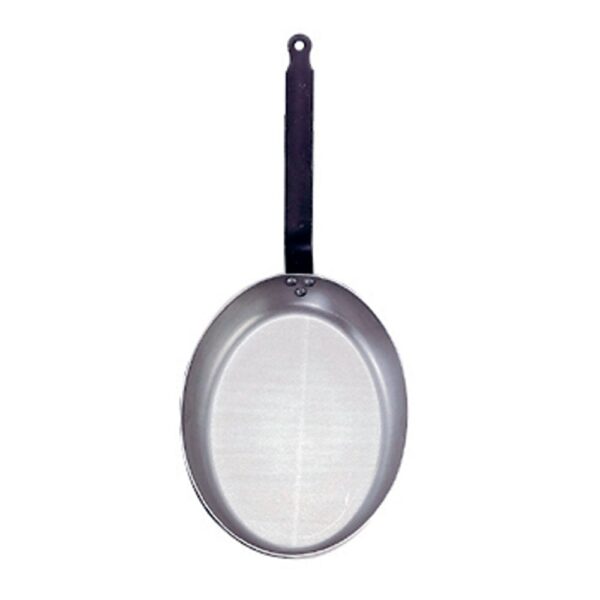 Black Iron Oval Fish Pan 40x29cm