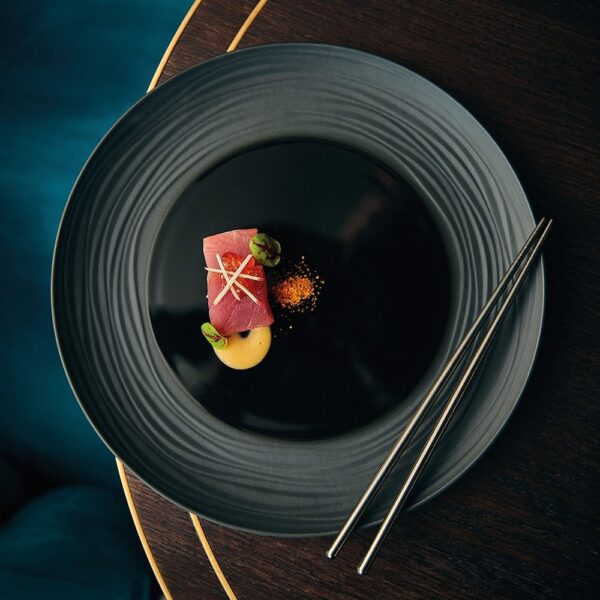 Black Matt/Shiny Forest Plate 28cm