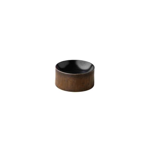 Black Satin Gold Tower Plate 16x7.8cm