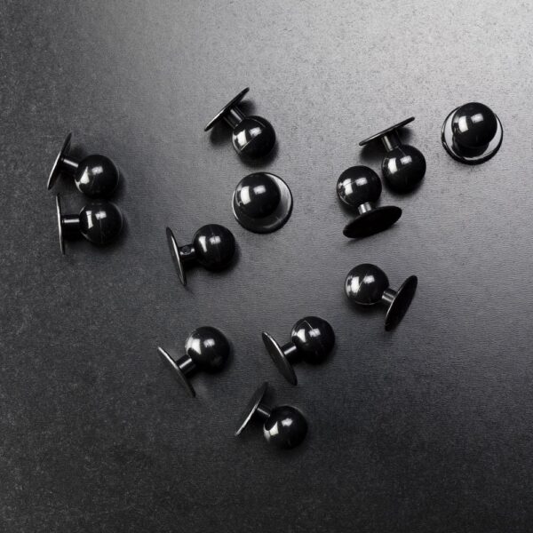 Black Stud Buttons