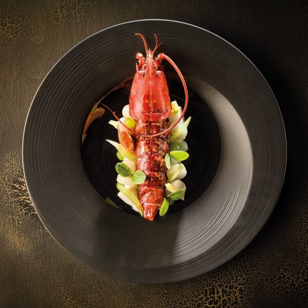 Black Matt/Shiny Esprit Serv' Plate 30cm