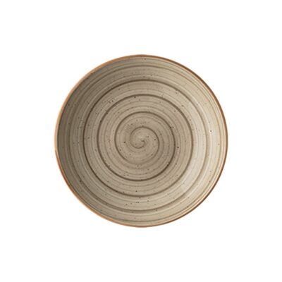 Bloom 25cm Deep Plate - Terrain Brown