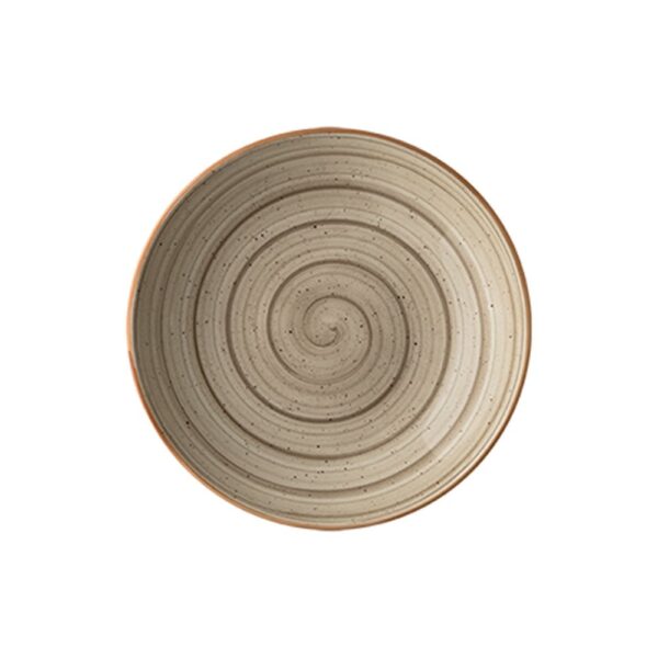 Bloom 25cm Deep Plate - Terrain Brown