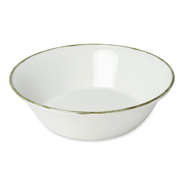 Bowl 35x10.5cm Rustic Strok- Olive