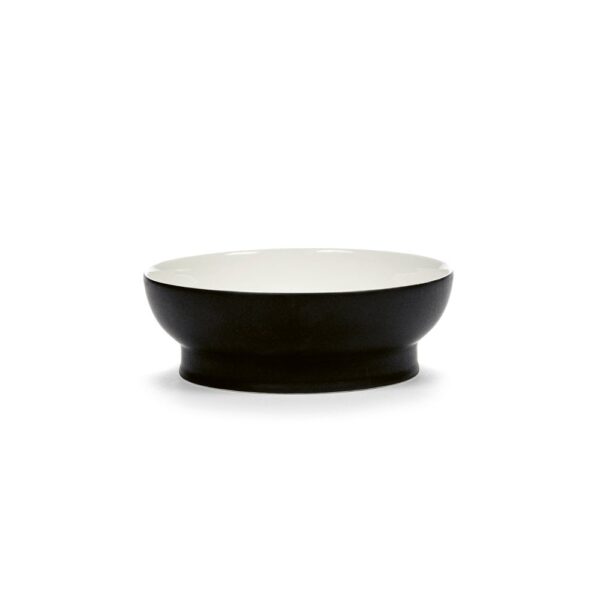 Bowl Blk/Wht RA L16 W16 H6cm