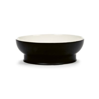 Bowl Blk/Wht RA L22 W22 H8cm