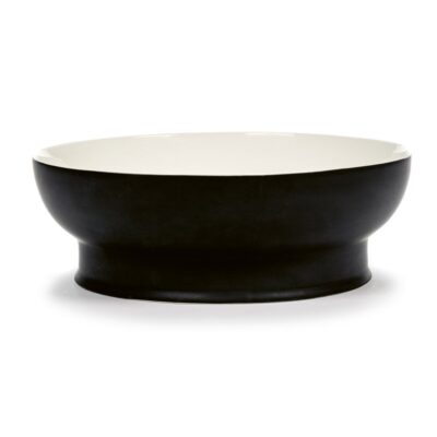 Bowl Blk/Wht RA L28 W28 H9cm