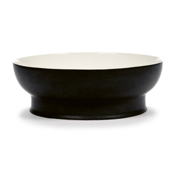 Bowl Blk/Wht RA L28 W28 H9cm