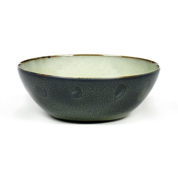 Bowl L 18.4x7.1cm(h) Mist Grey/Dark Blue