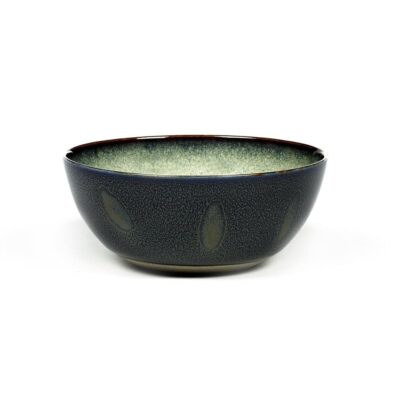 Bowl M 13.7x6cm(h) Misty Grey/ Dark Blue