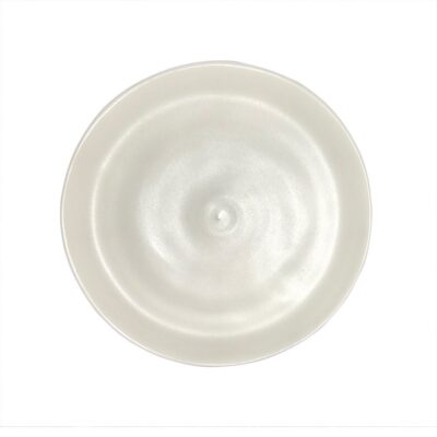 Bread Plate 17cm Raised Edge-Cream