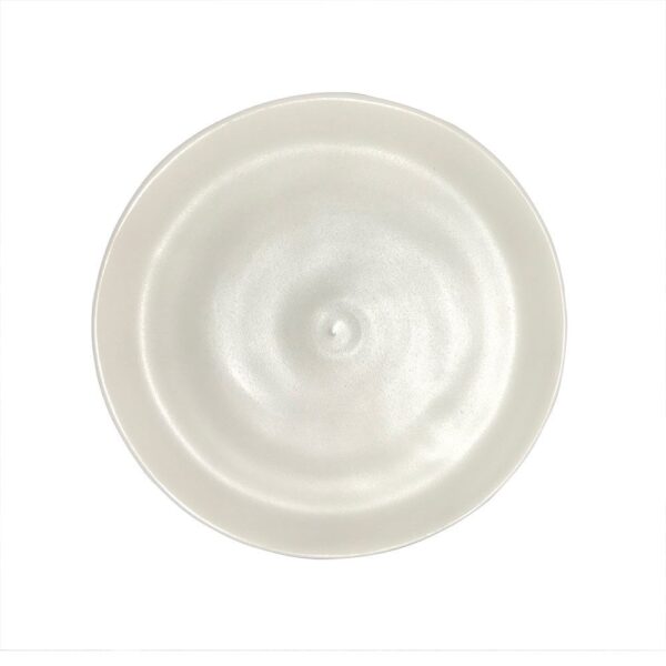Bread Plate 17cm Raised Edge-Cream