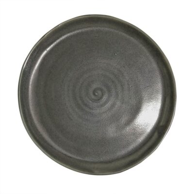 Bread Plate 17cm Raised Edge-Grey