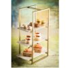 bronze effect cake stand 22x17x46cm h p6124 5692 image - G&G Goodfellows