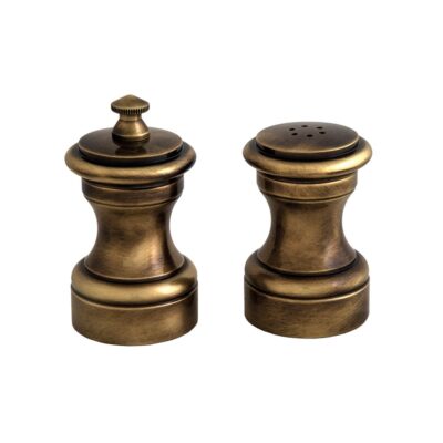 Bronze Plated Brass Salt Mill 83mm