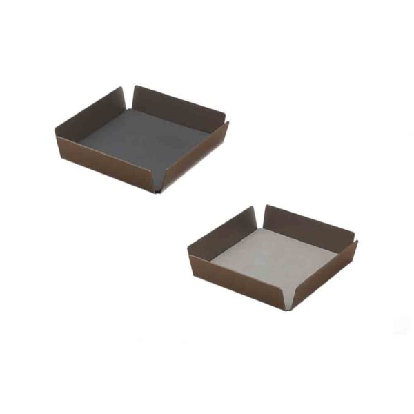 Bronze Tray 22x22cm Nupo Anthr/L.Grey