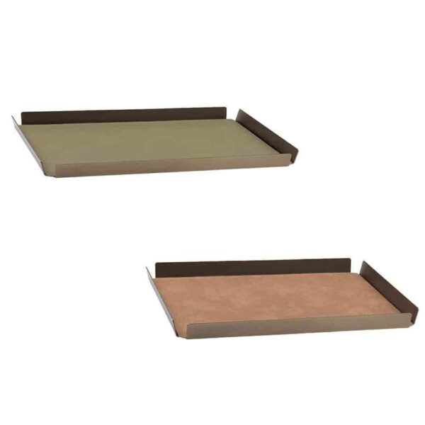 Bronze Tray 28x36cm Nupo Army Grn/Natur