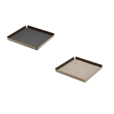 Bronze Tray 29x29xm Nupo Anth/Light Grey